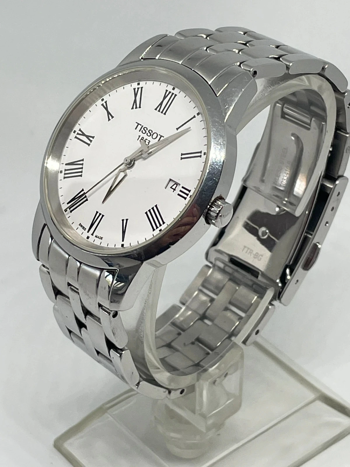 Montre Tissot Classic Dream Roman T033410B | Quartz suisse, acier, saphir, élégant et fin – photo 3